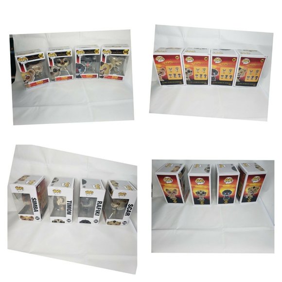 Lion King Funko Pop Bundle - Rafiki, Scar, Timon, Simba - Picture 2 of 10